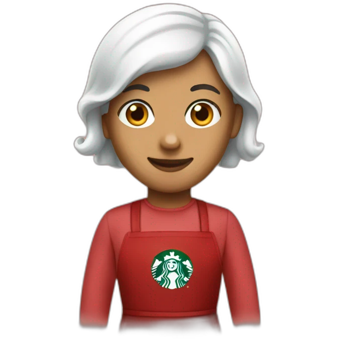 Red Apron Starbucks emoji