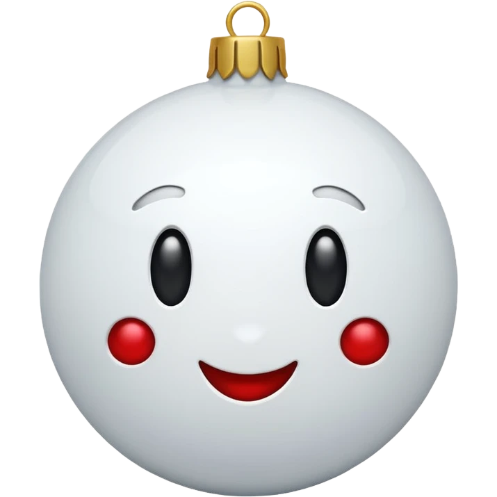 White christmas elements emoji