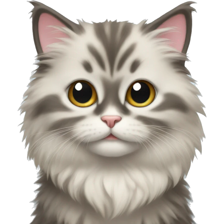 Fluffy kitten emoji