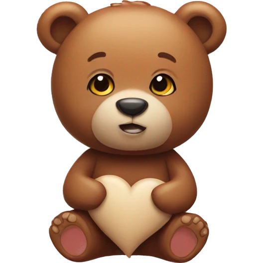 Love you bear emoji