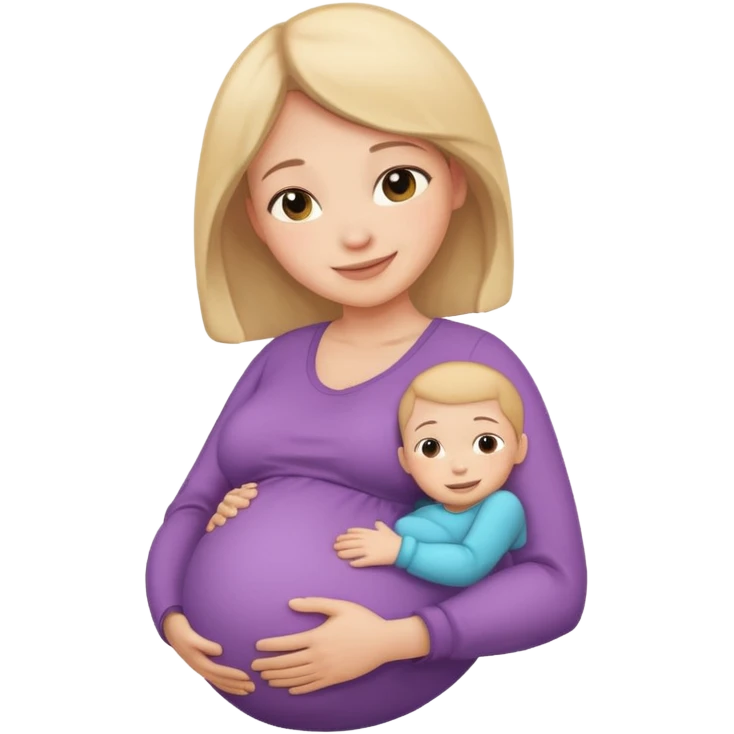 Pregnant Hug emoji