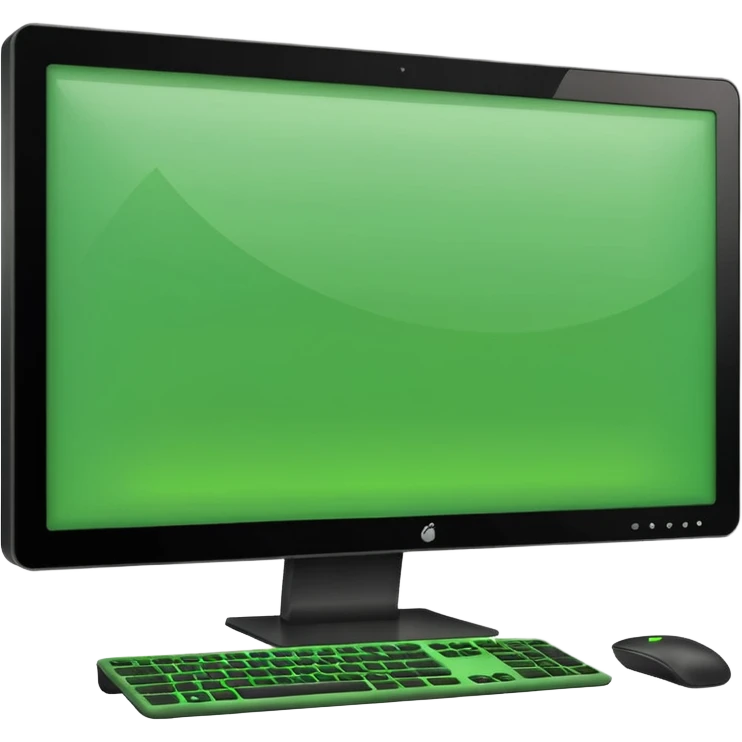 green pc monitor emoji