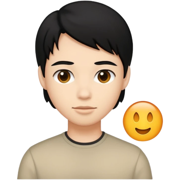 making these people all black hair emoji