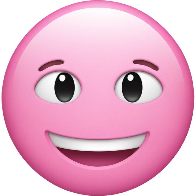 Pink smiley emoji  emoji