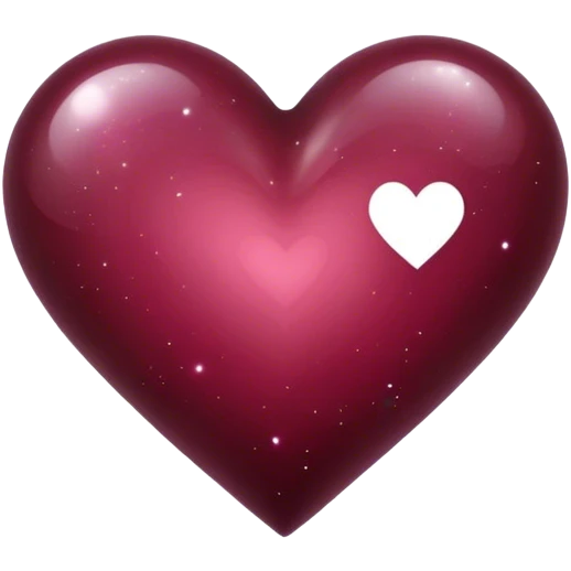  galaxy heart Burgundy emoji