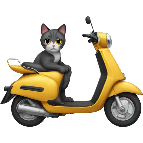 scooter cat  emoji