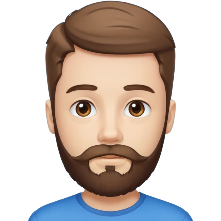 bearded boy under blue sky emoji