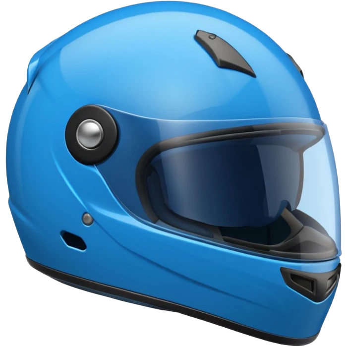 emoji capacete de moto azul emoji