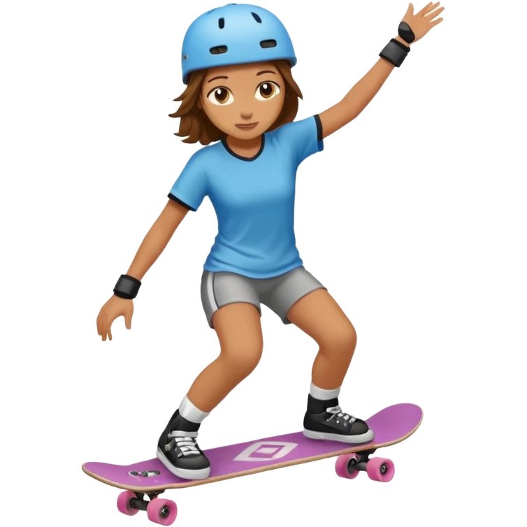 Knee pad woman skateboarder emoji