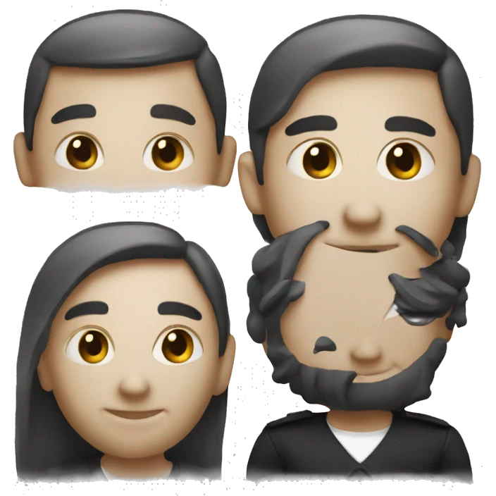 I want a professional emoji with the letter “N” in black and white emoji