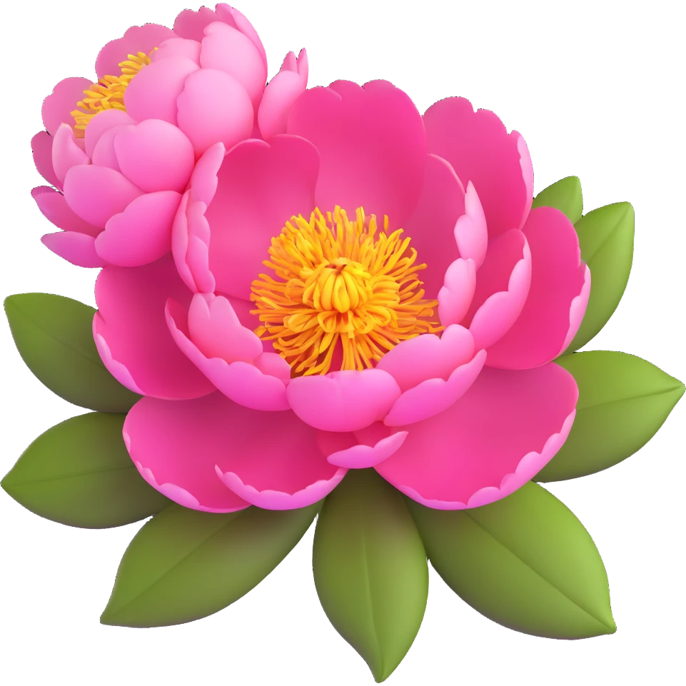 peony flower emoji