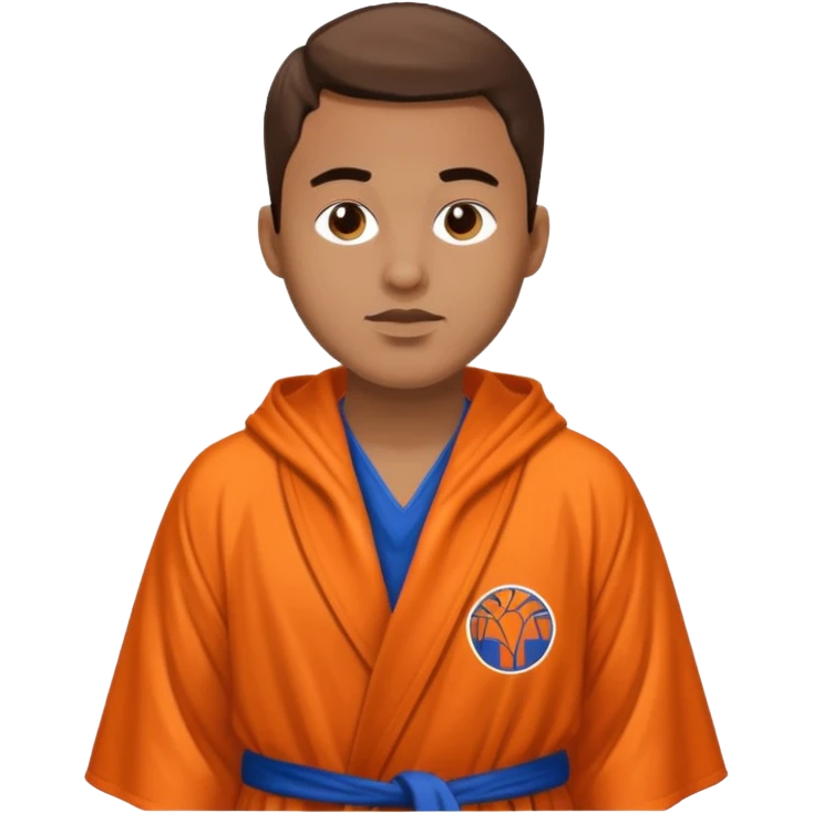 New York Knicks fan in a robe emoji