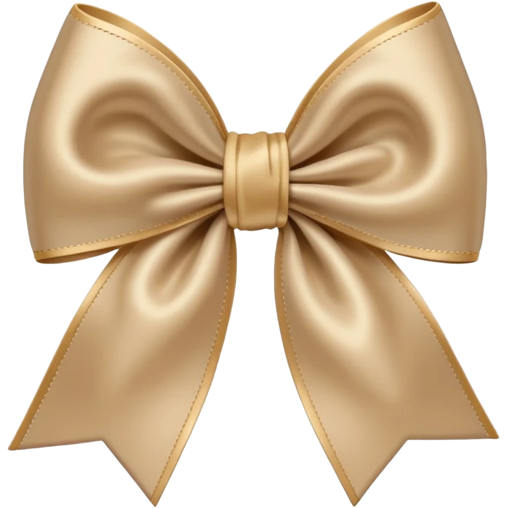 Beige bow emoji