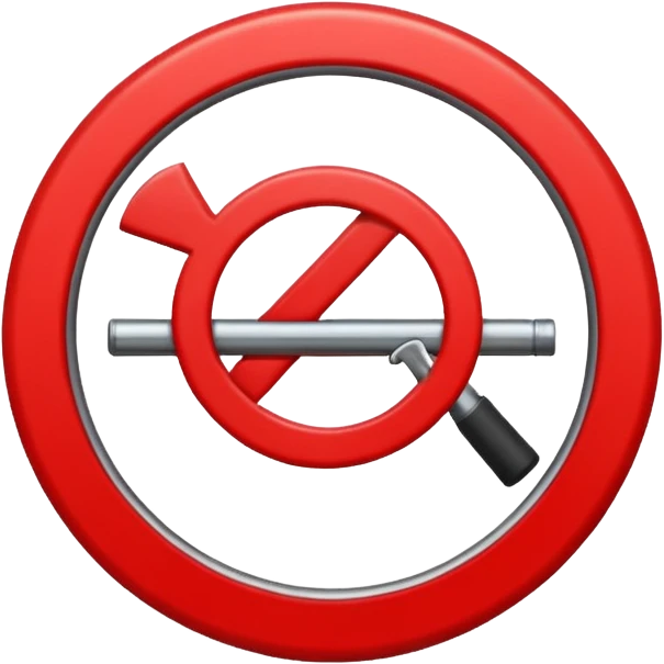 Símbolo De proibido ter buraco emoji