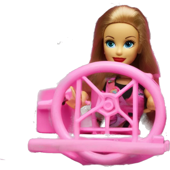 Fun size Barbie jungle tour 1942 Willy’s pink jeep crawler with installed winch  emoji