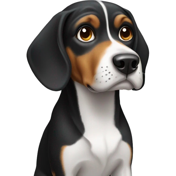 black beagle emoji