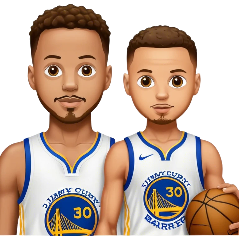 Steph curry with jimmy butlers face mixed in  emoji