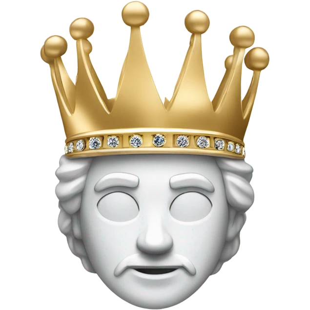 white gold rolex with a king crown emoji