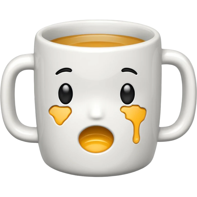 cracked mug no face emoji