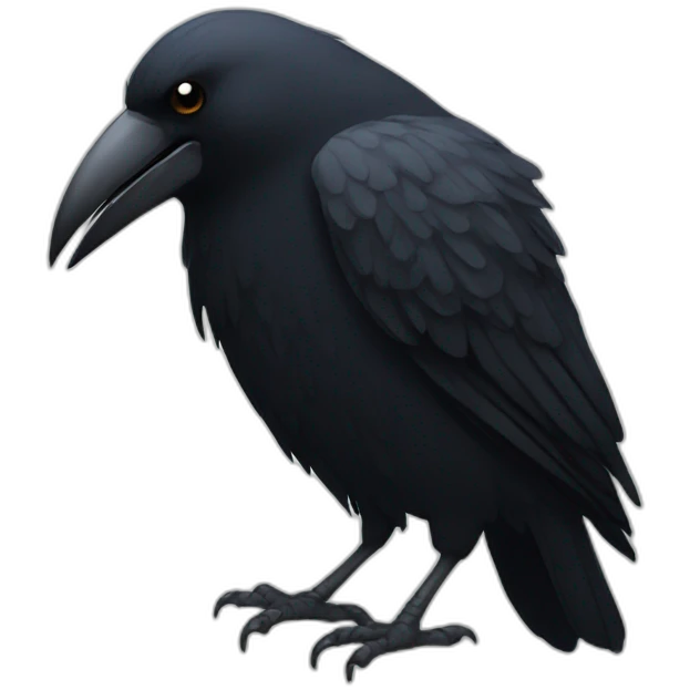 sad crow emoji