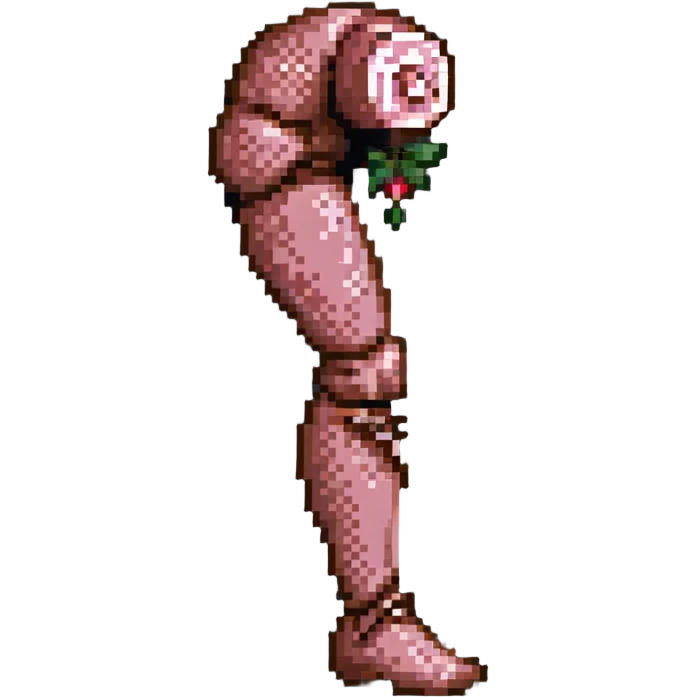 Pixel art ham leg emoji