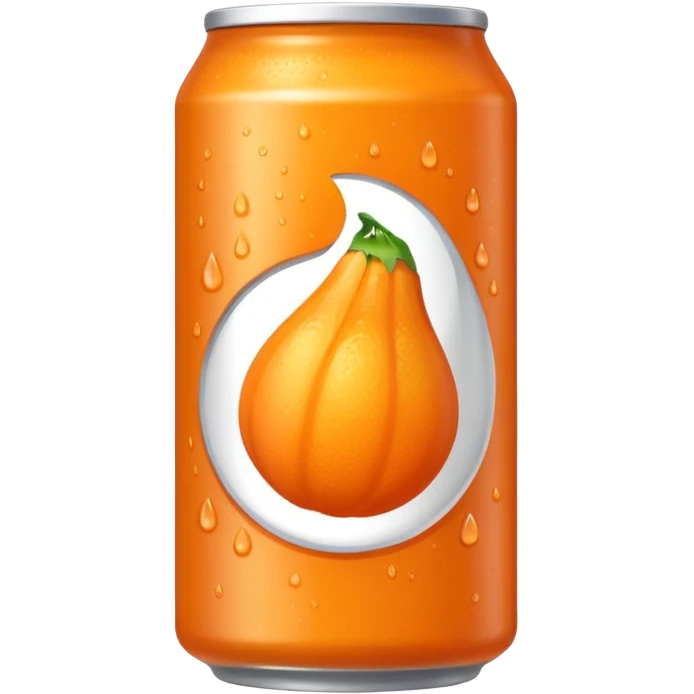a bright orange Fenta can emoji