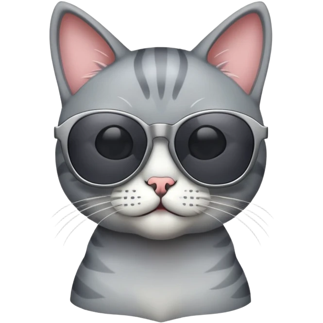 Cat wearing sunglasses emoji