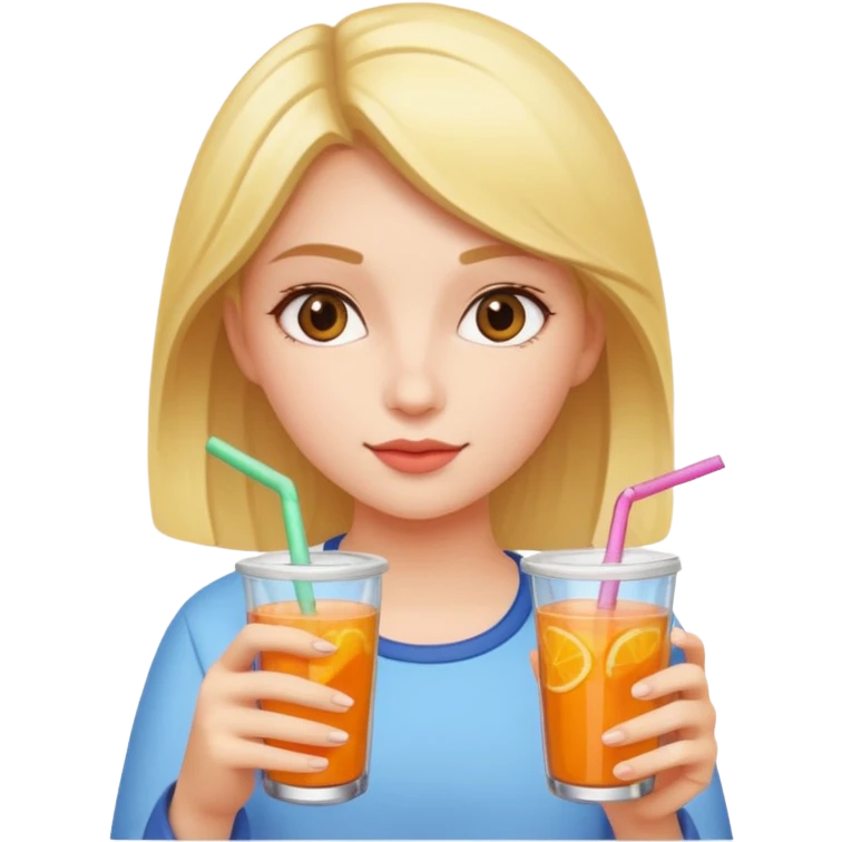 girl with drink  emoji