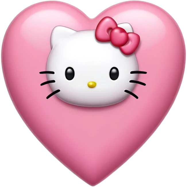 hello kitty heart emoji