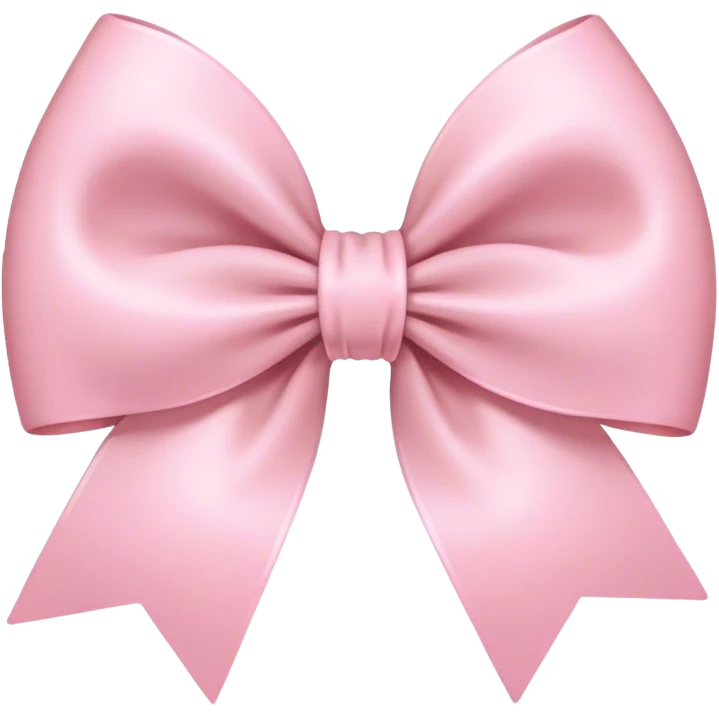 light pink bow on light pink bow emoji