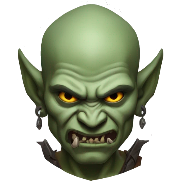 diablo orc male with skull  emoji
