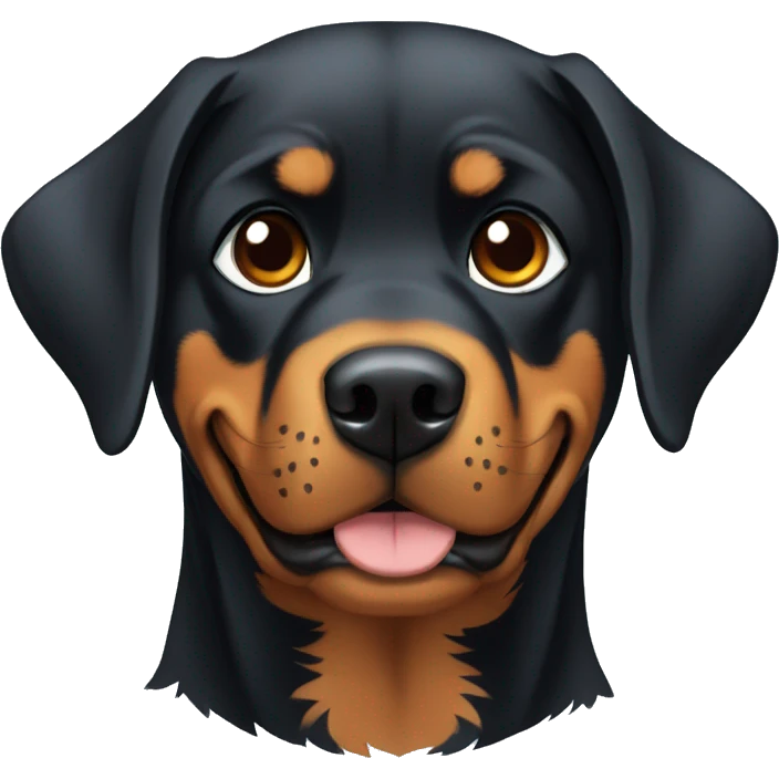 rottweiler a rir emoji
