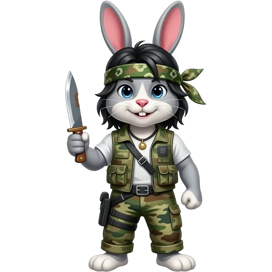 Rambo bunny emoji