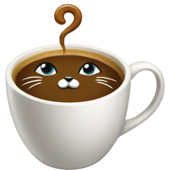code cats coffee emoji