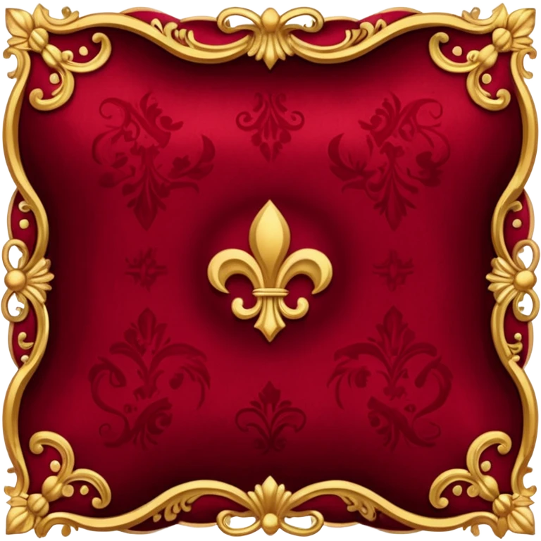 Old money vibe in dark red color emoji