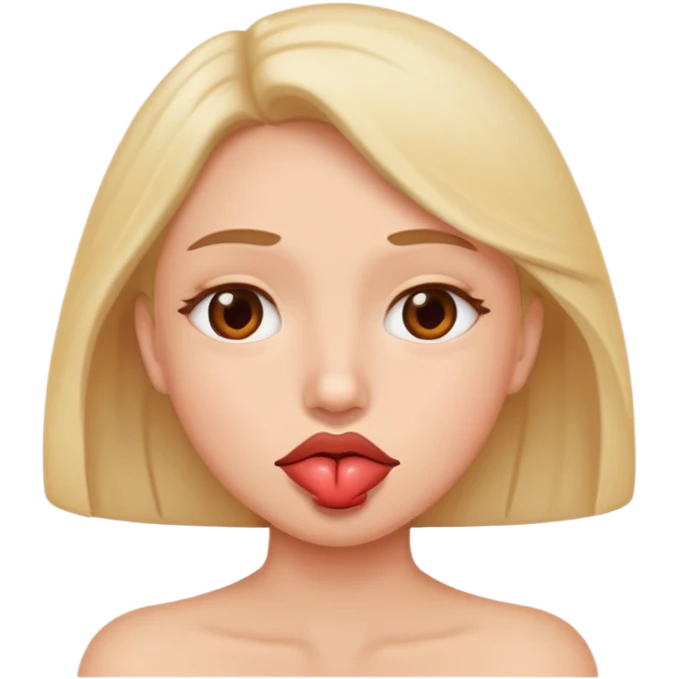 lip bite emoji