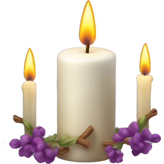 Candles aromatic emoji