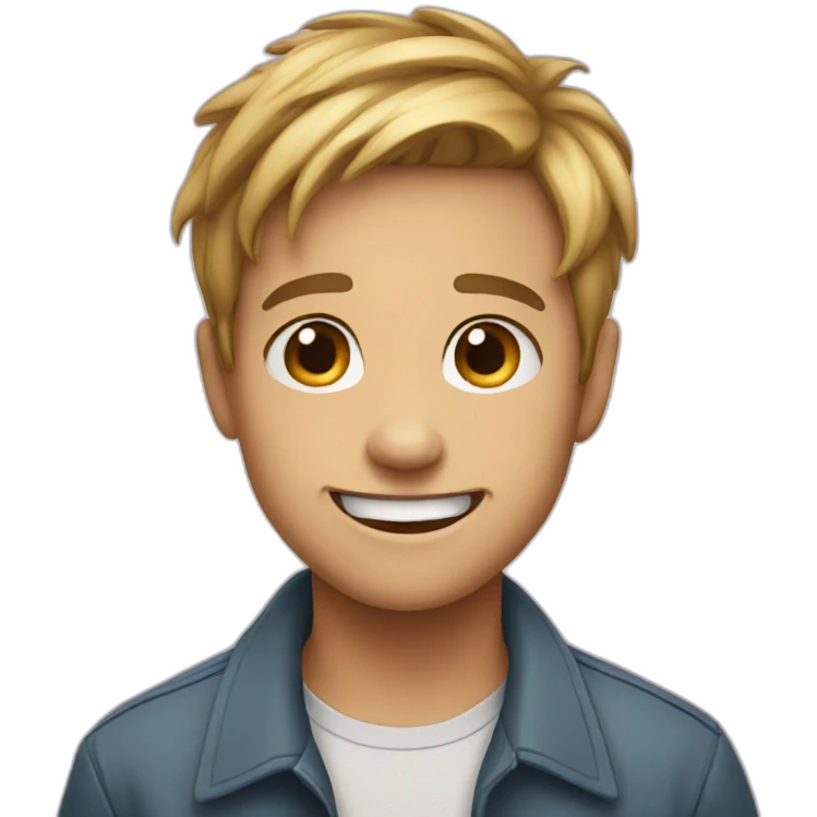 kid awkward smile emoji