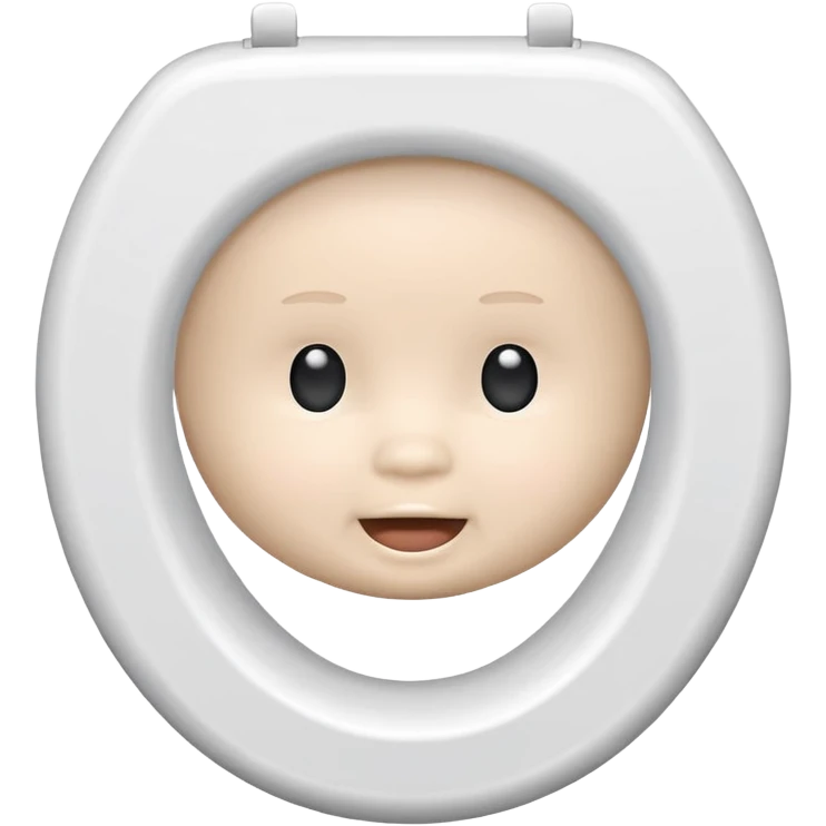 Baby toilet seat emoji
