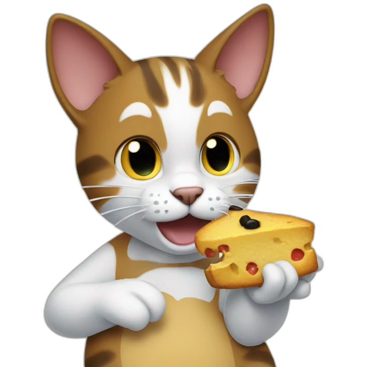 Cat eating mickey  emoji