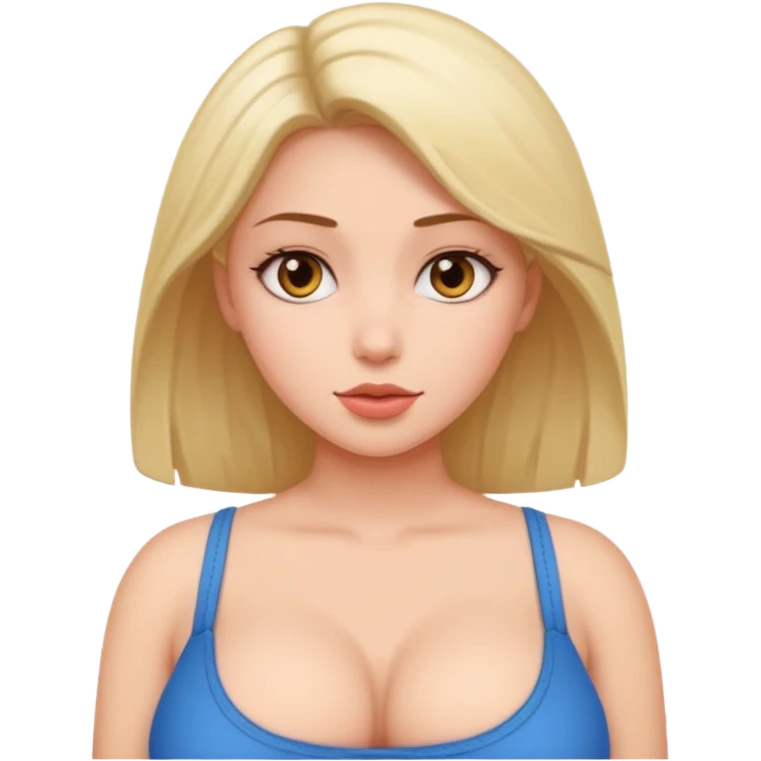 Fat girl with big boobs  emoji