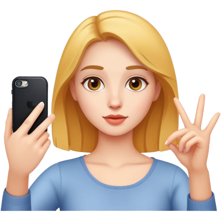 Girl taking a selfie  emoji