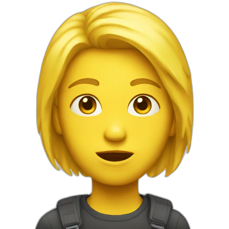 Yellow emoji super chocked emoji