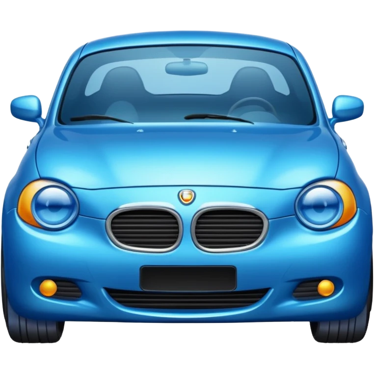 coche bleue certif emoji