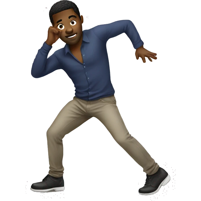 Black male twerking emoji