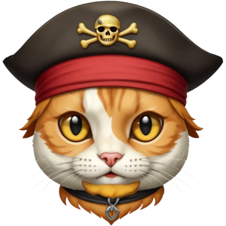 pirate cat face with human body emoji