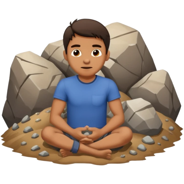 homme qui une montagne coincé dans les fesse emoji