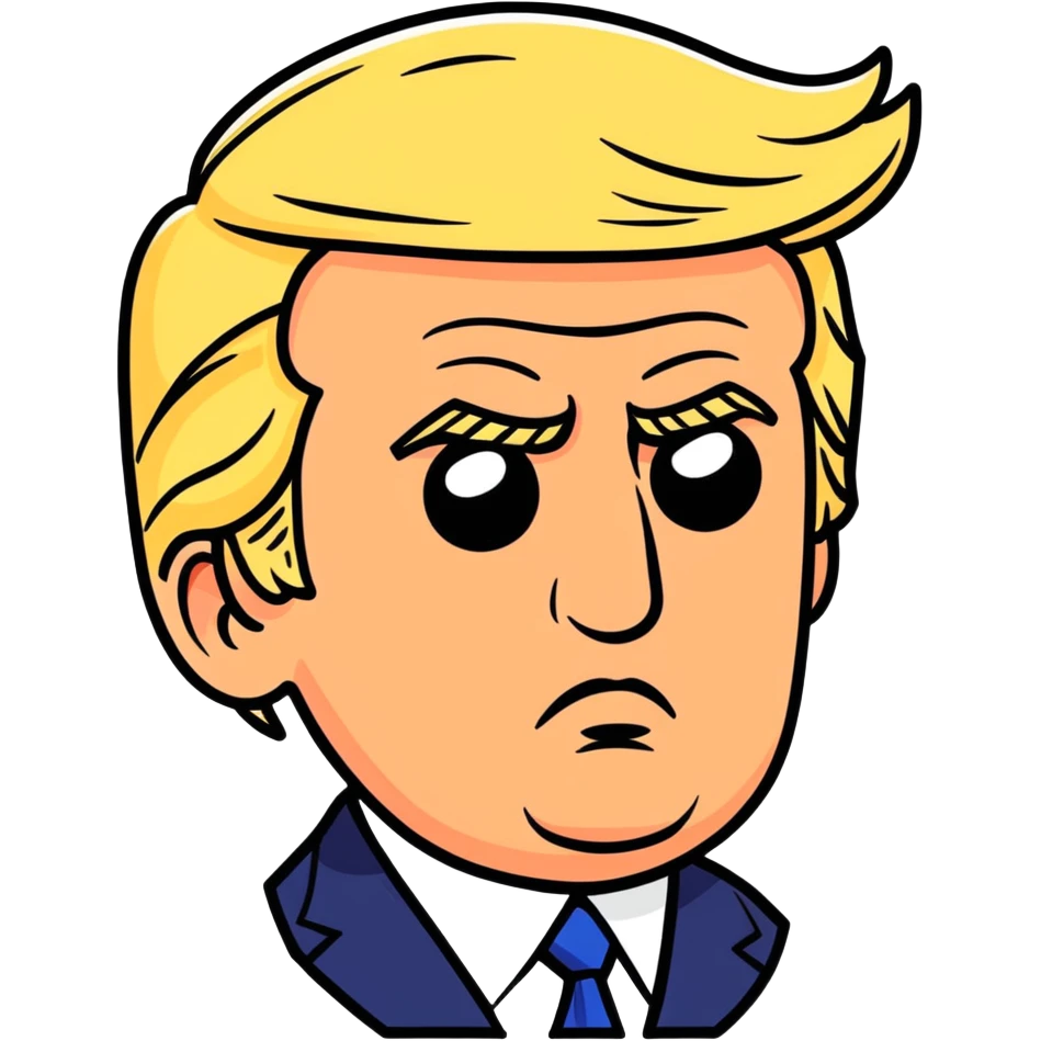 Trump with black eye  emoji