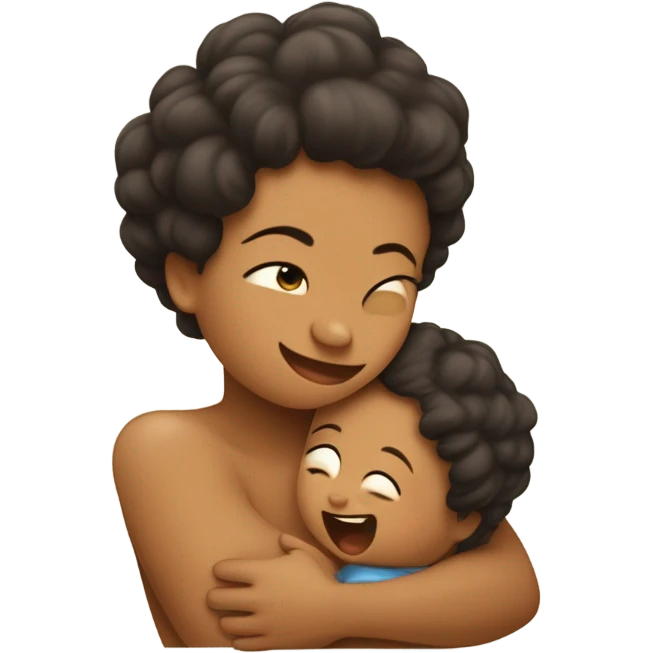 Bebe con mama emoji