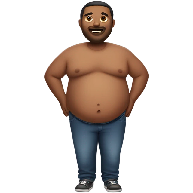 guy with big belly emoji
